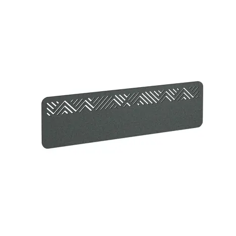 Chevron Acoustic Desktop Screen - 1400mm - Moonlight Grey